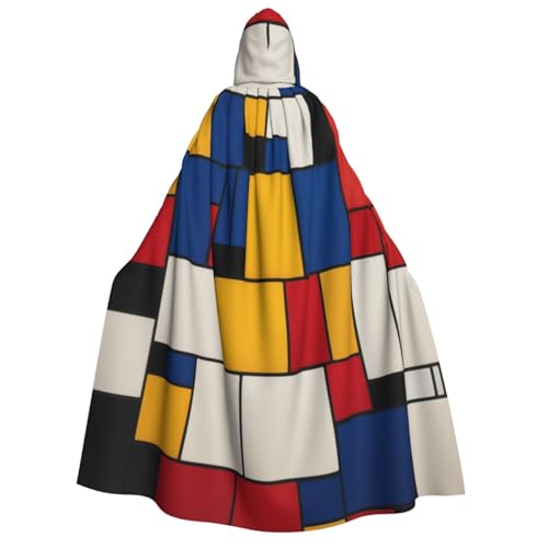 Khkbnb Schöne Farben, Erwachsenen-Kapuzenumhang, Halloween-Kostüm, perfekt für Hexen-Cosplay, Horror-Halloween-Partys von Khkbnb
