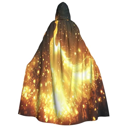Khkbnb The stunning phoenix Adult Hooded Cloak, Halloween Costume,Perfect for Witch Cosplay, Horror Halloween Parties von Khkbnb