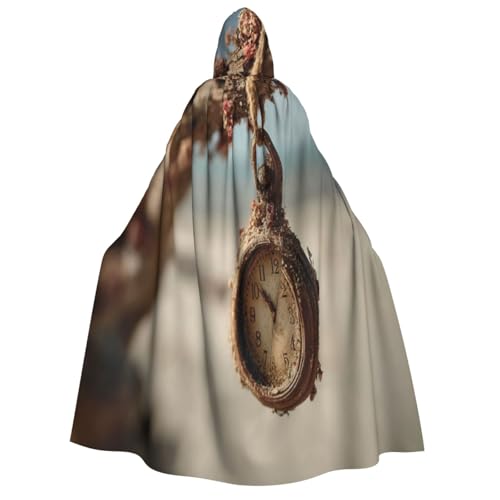 Khkbnb Vintage-Uhr mit Kapuze für Erwachsene, Halloween-Kostüm, perfekt für Hexen-Cosplay, Horror-Halloween-Partys Khkbnb Vintage-Uhr mit Kapuze für Erwachsene, Halloween-Kostüm, perfekt für Hexen-Cosplay, Horror-Halloween-Partys von Khkbnb