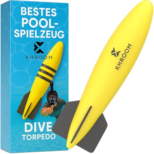 Khroom Torpedo Pool-Spielzeug | Urlaub's Must Have | Rakete gleitet 10 Meter unter Wasser | Unterwasserpassspiel Unterwasser-Torpedo Tauchspielzeug/Gleiter (Classic) von Khroom