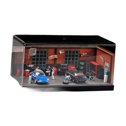 KiBcsLic 1/64 Modellauto Vitrine, Auto Reparaturwerkstatt, Dekoration, Schaufenster, Organizer KiBcsLic 1/64 Modellauto Vitrine, Auto Reparaturwerkstatt, Dekoration, Schaufenster, Organizer von KiBcsLic