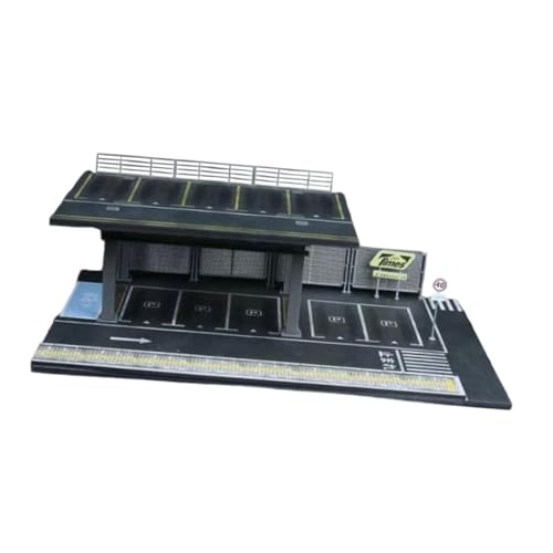 KiBcsLic 1/64 Modellauto Vitrine, Organizer, Dachparkplatz, Miniaturszene, Aufbewahrungsbox für Spielzeugautos, Style A KiBcsLic 1/64 Modellauto Vitrine, Organizer, Dachparkplatz, Miniaturszene, Aufbewahrungsbox für Spielzeugautos, Style A von KiBcsLic