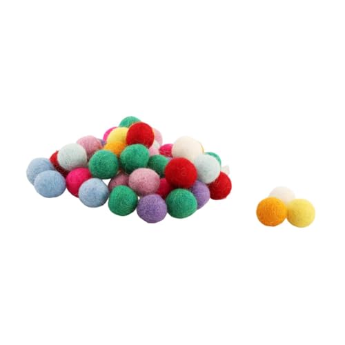 KiBcsLic 100 Wollknäuel, Rund, Handgefertigte Regenbogenknäuel Zum Basteln, für Haarschmuck, Girlanden Und Zur Schmuckherstellung, 2 cm KiBcsLic 100 Wollknäuel, Rund, Handgefertigte Regenbogenknäuel Zum Basteln, für Haarschmuck, Girlanden Und Zur Schmuckherstellung, 2 cm von KiBcsLic