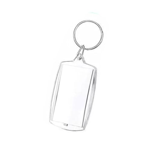 KiBcsLic 100Pcs Acryl Foto Schlüsselanhänger Kleine Crafting für Familie Freunde Transparent KiBcsLic 100Pcs Acryl Foto Schlüsselanhänger Kleine Crafting für Familie Freunde Transparent von KiBcsLic