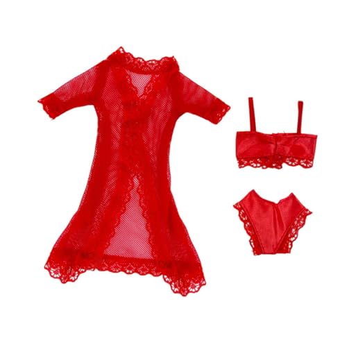 KiBcsLic 11,5'' Puppenschlafset mit Badeanzug Und Badebekleidung, Rot KiBcsLic 11,5'' Puppenschlafset mit Badeanzug Und Badebekleidung, Rot von KiBcsLic