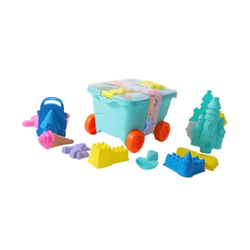 KiBcsLic 11 Teiliges Set für Sandspielzeug, Reise Sandkasten Bausatz für Kinder Im Alter von 3–10 Jahren, Blau KiBcsLic 11 Teiliges Set für Sandspielzeug, Reise Sandkasten Bausatz für Kinder Im Alter von 3–10 Jahren, Blau von KiBcsLic
