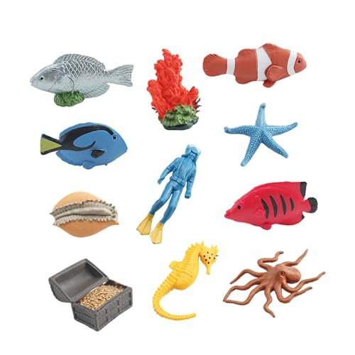 KiBcsLic 11x Marine Tier Modell Meer Kreaturen Spielzeug Lebensechte Pädagogisches Meer Tier KiBcsLic 11x Marine Tier Modell Meer Kreaturen Spielzeug Lebensechte Pädagogisches Meer Tier von KiBcsLic
