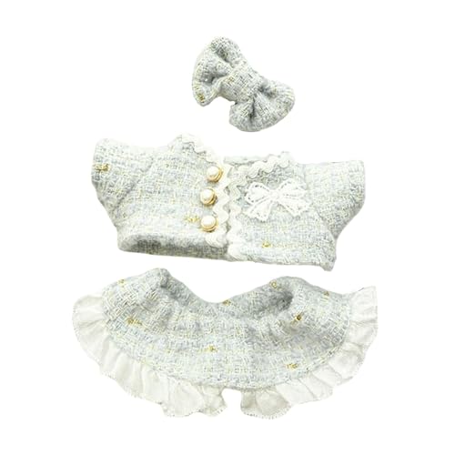 KiBcsLic 17 cm Modepuppen Kleidungsset, Puppenzubehör, Stofftier Ankleide, Leicht zu Tragendes Outfit Set für 17 cm Große Anhängerpuppe, Blau KiBcsLic 17 cm Modepuppen Kleidungsset, Puppenzubehör, Stofftier Ankleide, Leicht zu Tragendes Outfit Set für 17 cm Große Anhängerpuppe, Blau von KiBcsLic