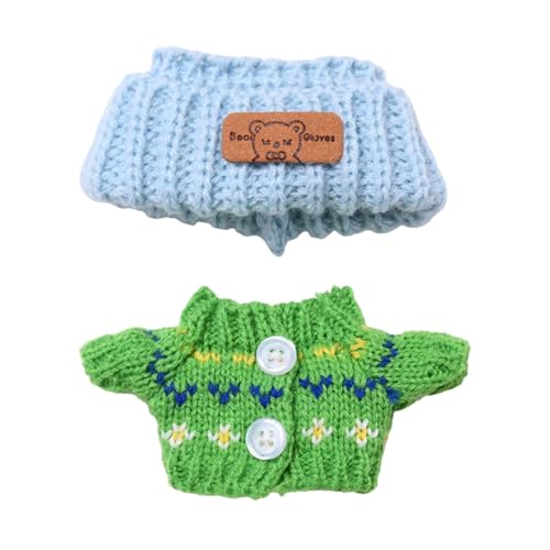 KiBcsLic 17cm Puppenpullover Und Mütze Mädchen Puppen Outfits Entzückende Puppen Accessoires Mädchen Geschenk für 15cm Puppen Kostüm Kinderspielzeug, Grün Und Blau KiBcsLic 17cm Puppenpullover Und Mütze Mädchen Puppen Outfits Entzückende Puppen Accessoires Mädchen Geschenk für 15cm Puppen Kostüm Kinderspielzeug, Grün Und Blau von KiBcsLic