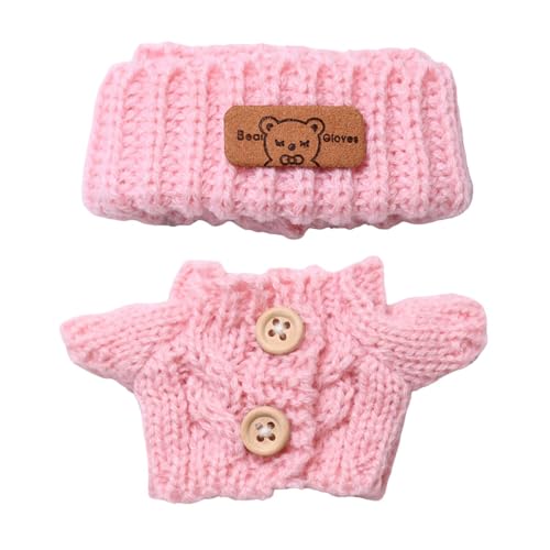 KiBcsLic 17cm Puppenpullover Und Mütze Mädchen Puppen Outfits Entzückende Puppen Accessoires Mädchen Geschenk für 15cm Puppen Kostüm Kinderspielzeug, Rosa KiBcsLic 17cm Puppenpullover Und Mütze Mädchen Puppen Outfits Entzückende Puppen Accessoires Mädchen Geschenk für 15cm Puppen Kostüm Kinderspielzeug, Rosa von KiBcsLic