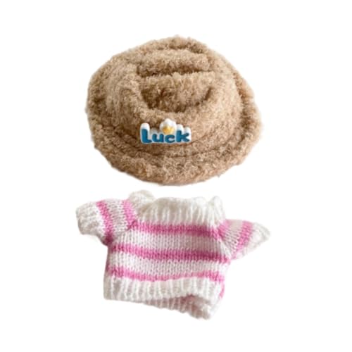 KiBcsLic 2 Stück Puppenpullover mit Streifen Und Mütze, Handgefertigte Kleidung, Kostüm Outfits für 15–17 cm Große Puppen, Gelb KiBcsLic 2 Stück Puppenpullover mit Streifen Und Mütze, Handgefertigte Kleidung, Kostüm Outfits für 15–17 cm Große Puppen, Gelb von KiBcsLic
