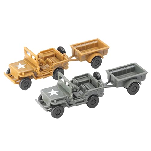 KiBcsLic 2 Stücke 4D Modellbau Simulation 1:72 Fahrzeug mit Trailer Andenken KiBcsLic 2 Stücke 4D Modellbau Simulation 1:72 Fahrzeug mit Trailer Andenken von KiBcsLic