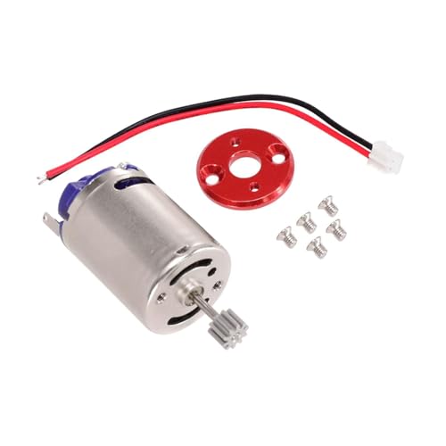 KiBcsLic 27000 U/min RC Motorersatz mit Basis 370 Hochgeschwindigkeits RC Fahrzeugteilen für C24 C34 1/12 MN78 MN99S, Rote Basis von KiBcsLic