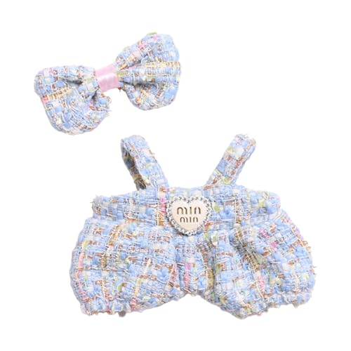 KiBcsLic 2X Puppenkleidung Set Mädchen Puppen Outfits mit Kopfschmuck Waschbarer Kleidungsanzug für 5,91 Zoll Oder 6,69 Zoll Puppen Geschenk, Blau KiBcsLic 2X Puppenkleidung Set Mädchen Puppen Outfits mit Kopfschmuck Waschbarer Kleidungsanzug für 5,91 Zoll Oder 6,69 Zoll Puppen Geschenk, Blau von KiBcsLic