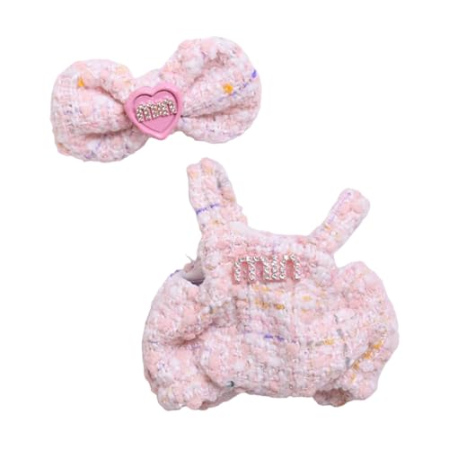 KiBcsLic 2X Puppenkleidung Set Mädchen Puppen Outfits mit Kopfschmuck Waschbarer Kleidungsanzug für 5,91 Zoll Oder 6,69 Zoll Puppen Geschenk, Rosa KiBcsLic 2X Puppenkleidung Set Mädchen Puppen Outfits mit Kopfschmuck Waschbarer Kleidungsanzug für 5,91 Zoll Oder 6,69 Zoll Puppen Geschenk, Rosa von KiBcsLic