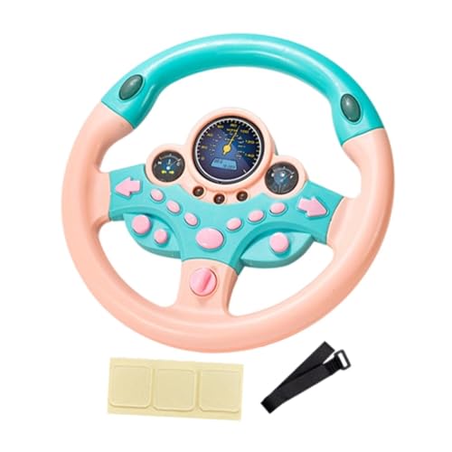 KiBcsLic 3 Stück Lenkrad Spielzeug Kinder Fahrer Auto Spiel Simuliertes Fahrcontroller Pädagogisches Soundspielzeug Aus PP für Lernspiele Rollenspi, Rosa KiBcsLic 3 Stück Lenkrad Spielzeug Kinder Fahrer Auto Spiel Simuliertes Fahrcontroller Pädagogisches Soundspielzeug Aus PP für Lernspiele Rollenspi, Rosa von KiBcsLic