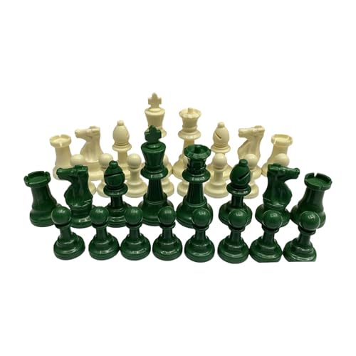 KiBcsLic 32-teilige Schachfiguren, Schachfiguren, Königsfiguren, Schachspielfiguren für, Hinterhof KiBcsLic 32-teilige Schachfiguren, Schachfiguren, Königsfiguren, Schachspielfiguren für, Hinterhof von KiBcsLic