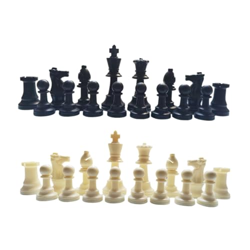 KiBcsLic 32x Schachfiguren Groß 9,5 cm Königsfigur für Turnierprofis von KiBcsLic