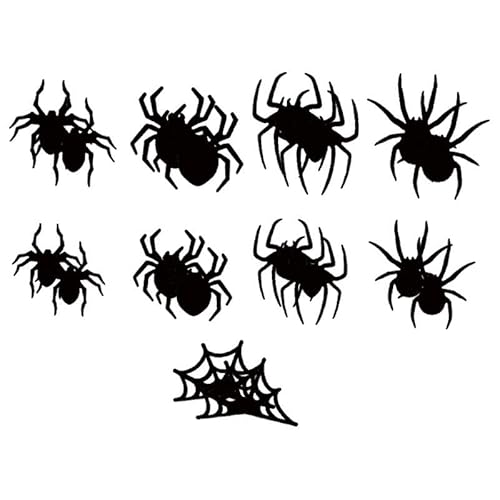 KiBcsLic 36 Stück Wandaufkleber Halloween 3D Fensteraufkleber PVC mit Licht für Schaurige Partyatmosphäre für Büro Esszimmer Wohnbereich Tür, 18 Stück von KiBcsLic