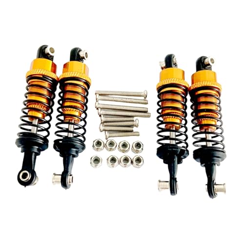 KiBcsLic 4 Stück RC Autodämpfer für Modellfahrzeuge Im Maßstab 1/12 Und 1/16 Passend für MN78 MN99S D90, Gold KiBcsLic 4 Stück RC Autodämpfer für Modellfahrzeuge Im Maßstab 1/12 Und 1/16 Passend für MN78 MN99S D90, Gold von KiBcsLic
