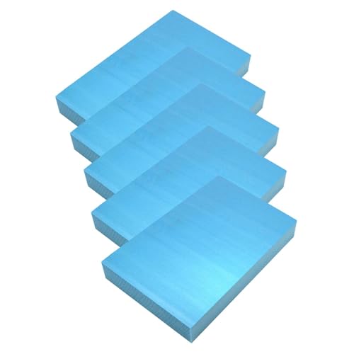 KiBcsLic 5er Pack Schaumstoffplatten, Künstlerbedarf, Blanko, Zum Basteln, DIY Modellieren, DIY Projekt, Rechtecke, Blöcke, 29 X 20 X 3.8 cm von KiBcsLic