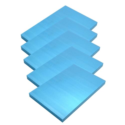KiBcsLic 5er Pack Schaumstoffplatten, Künstlerbedarf, Blanko, Zum Basteln, DIY Modellieren, DIY Projekt, Rechtecke, Blöcke, 29x20x2cm von KiBcsLic