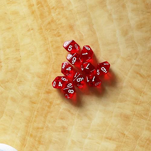 KiBcsLic 60 Acryl D10 Würfel für Und Brettspielgeschenke, Multi, 30mm KiBcsLic 60 Acryl D10 Würfel für Und Brettspielgeschenke, Multi, 30mm von KiBcsLic
