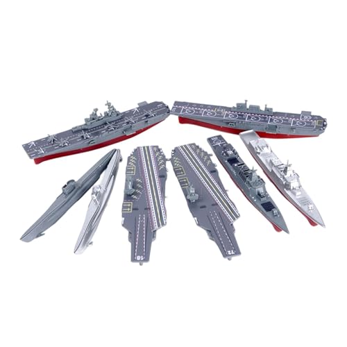 KiBcsLic 8Pcs 4D Flugzeugträger Modell Puzzles Montiert Modell für Junge von KiBcsLic
