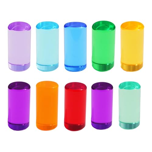 KiBcsLic Bausteinset mit Regenbogen Acrylzylindern für Die Hand Augen Koordination, 5cm KiBcsLic Bausteinset mit Regenbogen Acrylzylindern für Die Hand Augen Koordination, 5cm von KiBcsLic
