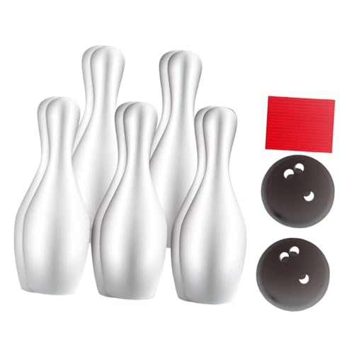 KiBcsLic Bowling Set für Kinder, Interaktives Spielzeug, Bowling Aktivität mit Kegeln Und Bällen Im Freien, 10 Bowlingkegel Verpackt KiBcsLic Bowling Set für Kinder, Interaktives Spielzeug, Bowling Aktivität mit Kegeln Und Bällen Im Freien, 10 Bowlingkegel Verpackt von KiBcsLic