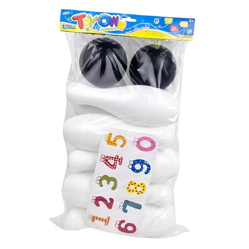 KiBcsLic Bowling Set für Kinder, Interaktives Spielzeug, Bowling Aktivität mit Kegeln Und Bällen Im Freien, 10 Pins mit Aufkleber KiBcsLic Bowling Set für Kinder, Interaktives Spielzeug, Bowling Aktivität mit Kegeln Und Bällen Im Freien, 10 Pins mit Aufkleber von KiBcsLic