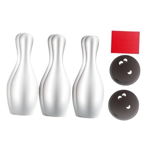 KiBcsLic Bowling Set für Kinder, Interaktives Spielzeug, Bowling Aktivität mit Kegeln Und Bällen Im Freien, 6 Bowling-pins in Einer Schachtel KiBcsLic Bowling Set für Kinder, Interaktives Spielzeug, Bowling Aktivität mit Kegeln Und Bällen Im Freien, 6 Bowling-pins in Einer Schachtel von KiBcsLic