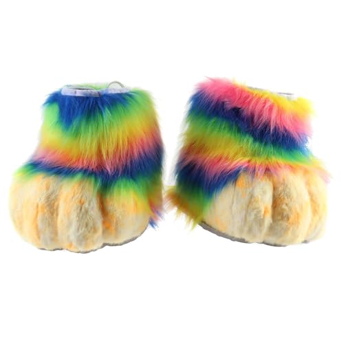 KiBcsLic Cosplay Tier Fursuit Füße Pelzstiefel für Bühnenshow Kostümparty, Style A KiBcsLic Cosplay Tier Fursuit Füße Pelzstiefel für Bühnenshow Kostümparty, Style A von KiBcsLic