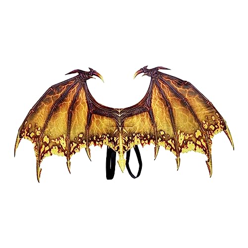 KiBcsLic Dinosaurierflügel Drachenkostüm Requisiten Jungen Mädchen Maskerade Kinder Bühnenauftritt Rollenspiel Tanzparty Vliesstoff Dekorativ, GELB KiBcsLic Dinosaurierflügel Drachenkostüm Requisiten Jungen Mädchen Maskerade Kinder Bühnenauftritt Rollenspiel Tanzparty Vliesstoff Dekorativ, GELB von KiBcsLic