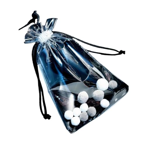 KiBcsLic Figurentasche Schutzhülle für Puppen Staubdichte Tragetasche Transparente PVC Tasche mit Kordelzug für Ausstellungen Anime Liebhaber Sammler, Schwarz XL von KiBcsLic