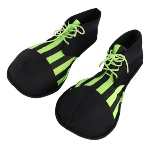 KiBcsLic Halloween Kostüm Clown Schuhe Cosplay Requisiten für Party Supplies Urlaub, Grün Schwarz von KiBcsLic
