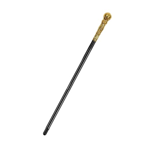 KiBcsLic Halloween-Stock für Frauen, Cosplay-Kostüm-Zubehör für Bühnenshow-Mottoparty, Gold KiBcsLic Halloween-Stock für Frauen, Cosplay-Kostüm-Zubehör für Bühnenshow-Mottoparty, Gold von KiBcsLic