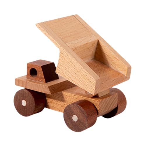 KiBcsLic Handgefertigtes Holzauto Spielzeug Technikfahrzeug für Kinder Und Party Dekor, Style F von KiBcsLic