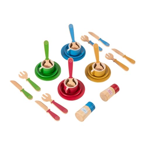 KiBcsLic Holzspielgeschirr Und Teller, Kochspielzeug für Jungen Und Mädchen, Geburtstagsgeschenk KiBcsLic Holzspielgeschirr Und Teller, Kochspielzeug für Jungen Und Mädchen, Geburtstagsgeschenk von KiBcsLic