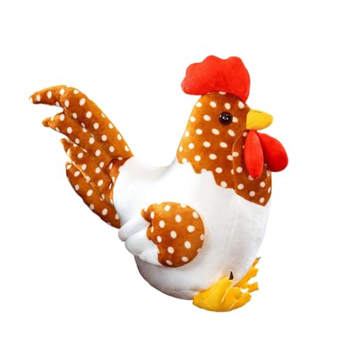 KiBcsLic Hühnerplüschtier, Realistische Hühnerpuppe, Weiche, Einzigartige Stoffpuppen, Dekorationsornament für Jungen, Mädchen, Teenager, Kinder, Tupfen KiBcsLic Hühnerplüschtier, Realistische Hühnerpuppe, Weiche, Einzigartige Stoffpuppen, Dekorationsornament für Jungen, Mädchen, Teenager, Kinder, Tupfen von KiBcsLic