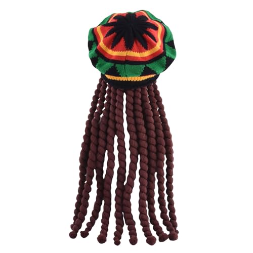 KiBcsLic Hut mit Dreadlocks Kopfbedeckung für Club Auftritte Urlaub KiBcsLic Hut mit Dreadlocks Kopfbedeckung für Club Auftritte Urlaub von KiBcsLic