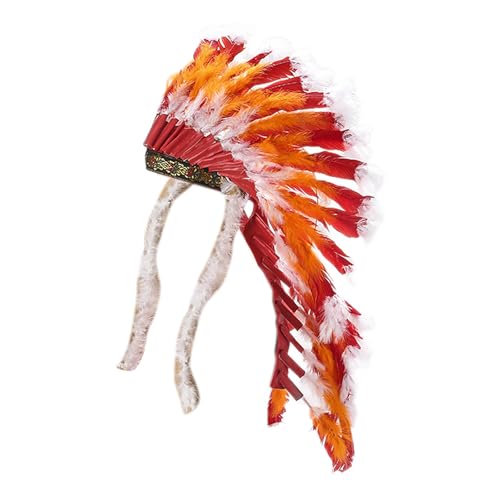 KiBcsLic Indianerhäuptling Kopfschmuck Kostüm Zubehör Stirnband Kopfbedeckung für Festival Cosplay KiBcsLic Indianerhäuptling Kopfschmuck Kostüm Zubehör Stirnband Kopfbedeckung für Festival Cosplay von KiBcsLic