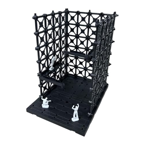 KiBcsLic Ineinander Greifende Ausstellungsbasis, Verwandelbares Roboterregal mit Modell Spielzeug Aufbewahrungsgarage für Schlafzimmer, Büro Mittelstück, 10.8 cm X 14.3 cm X von KiBcsLic