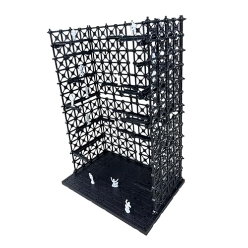 KiBcsLic Ineinander Greifende Ausstellungsbasis, Verwandelbares Roboterregal mit Modell Spielzeug Aufbewahrungsgarage für Schlafzimmer, Büro Mittelstück, 21.5 cm X 14.3 cm X von KiBcsLic