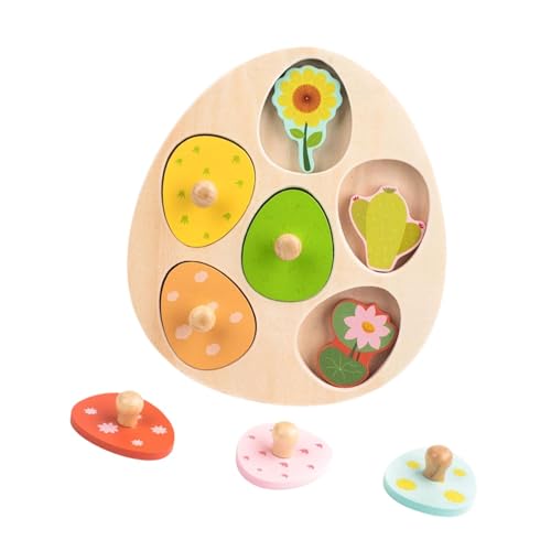 KiBcsLic Interaktive Holzpuzzles für Junge Lernende Im Alter von 3–6 Jahren, Blume KiBcsLic Interaktive Holzpuzzles für Junge Lernende Im Alter von 3–6 Jahren, Blume von KiBcsLic