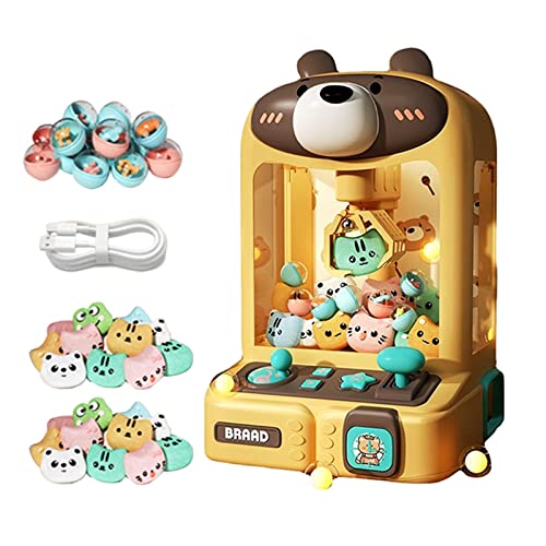 KiBcsLic Kinder Greifautomat Elektronisches Kleinspielzeug Verkaufsautomat Spielzeug, Bär 30 Puppen von KiBcsLic