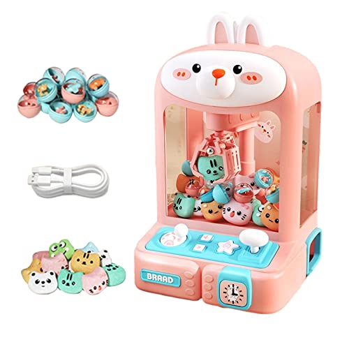 KiBcsLic Kinder Greifautomat Elektronisches Kleinspielzeug Verkaufsautomat Spielzeug, Kaninchen 20 Puppen von KiBcsLic