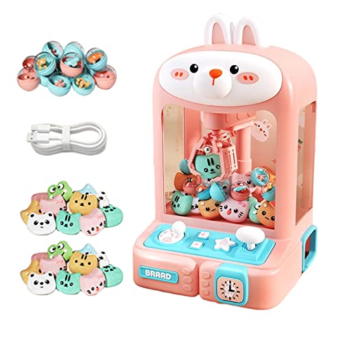 KiBcsLic Kinder Greifautomat Elektronisches Kleinspielzeug Verkaufsautomat Spielzeug, Kaninchen 30 Puppen von KiBcsLic