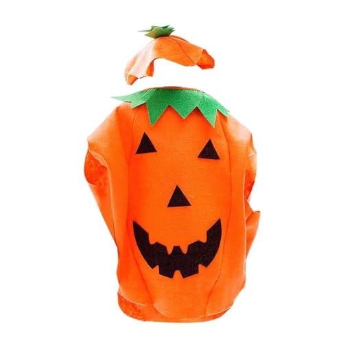 KiBcsLic Kinder Obstkostüm Outfit, Cosplay, Süßes, Leichtes, Kinderkostüm, Verkleiden Sie Sich für Bühnenauftritte, Partyzubehör, Kürbis von KiBcsLic