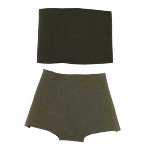 KiBcsLic Kleidung im Maßstab 1:6 für Damen, Set aus Tube-Top und Shorts, GrÜn KiBcsLic Kleidung im Maßstab 1:6 für Damen, Set aus Tube-Top und Shorts, GrÜn von KiBcsLic